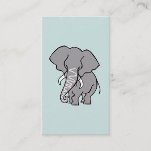 African ELEPHANT - Gefährdete Tiere - Wildtiere - Visitenkarte