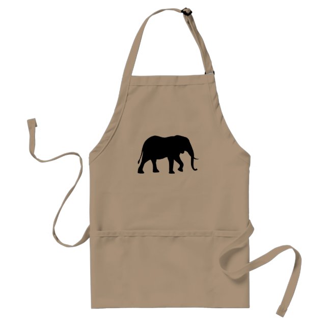 African Elephant Silhouette Schürze (Vorne)