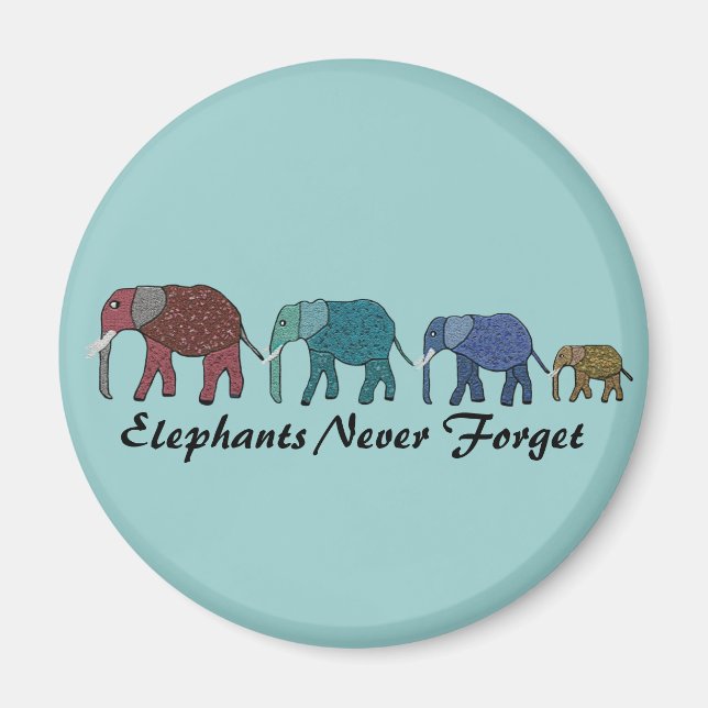 African Elephant Walk Magnet (Vorne)