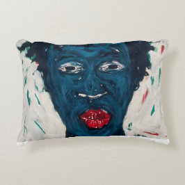 African Face Pillow Dekokissen