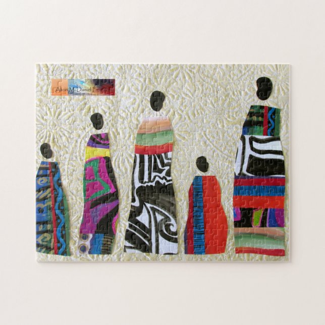 African Family Collage by Alicia McDaniel Fine Art Puzzle (Horizontal)