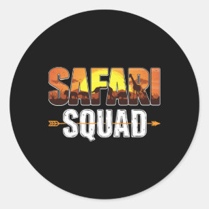 African Family Vacation Summer Vacay Trip Safari S Runder Aufkleber