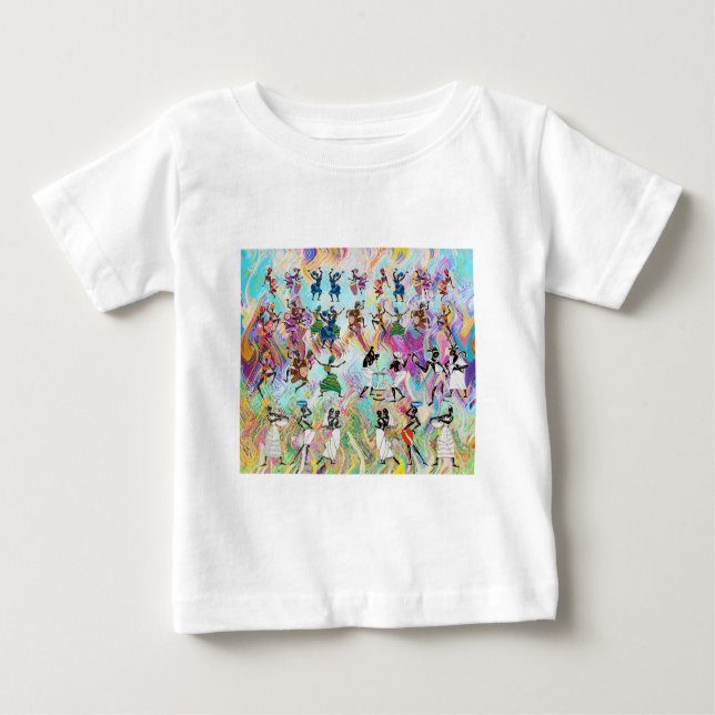 African Feast: Rhythms of Unity Baby T-shirt (Vorderseite)