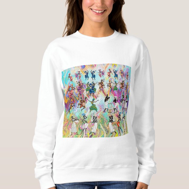 African Feast: Rhythms of Unity  Sweatshirt (Vorderseite)