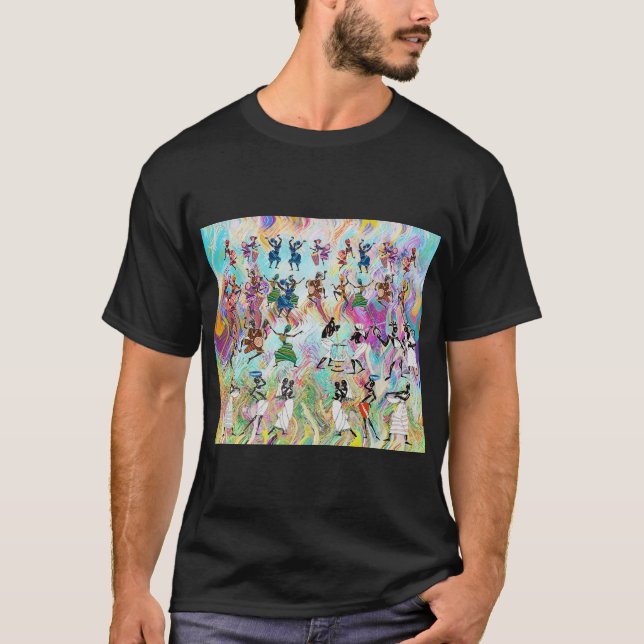 African Feast: Rhythms of Unity  T-Shirt (Vorderseite)