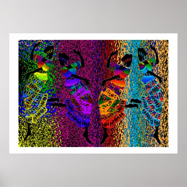 African Foot Dance Poster (Vorne)