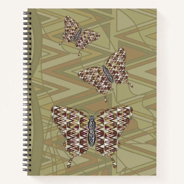 African Frack Spiral Notebook Notizbuch (Vorderseite)