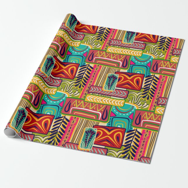 African Geschenkpapier (Ungerollt)