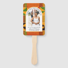 African Ghana Kente WEDDING Guest Favor Gift Fächer
