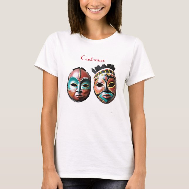African Girl Face Masks Thunder_Cove  T-Shirt (Vorderseite)