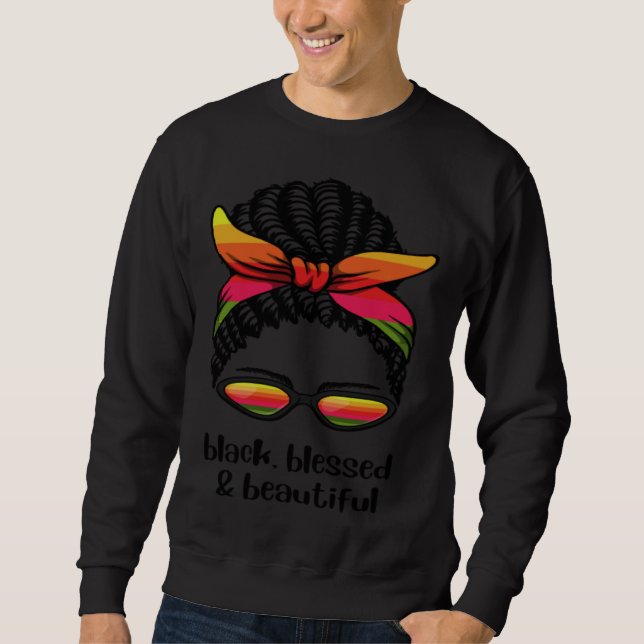 African Girl International Day Against Racial Disc Sweatshirt (Vorderseite)