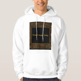 African Gold Kente Pattern Hoodie