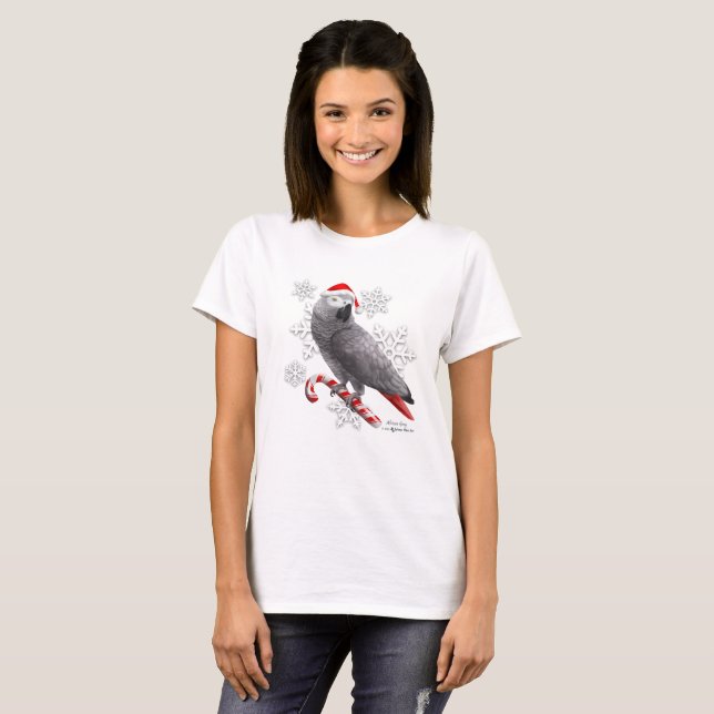 African Gray Christmas Shirt (Vorne ganz)