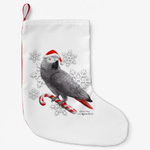 African Gray Christmas Strumpf Kleiner Weihnachtsstrumpf