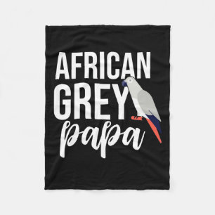 African Gray Papa Fleecedecke