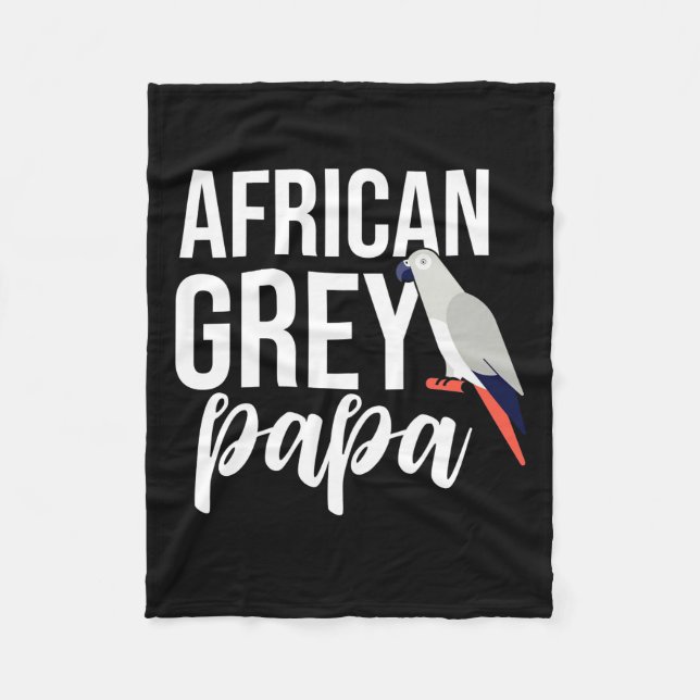 African Gray Papa Fleecedecke (Vorderseite)