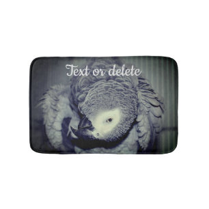 African Gray Parrot Niedlich Bird 2 Personalisiert Badematte
