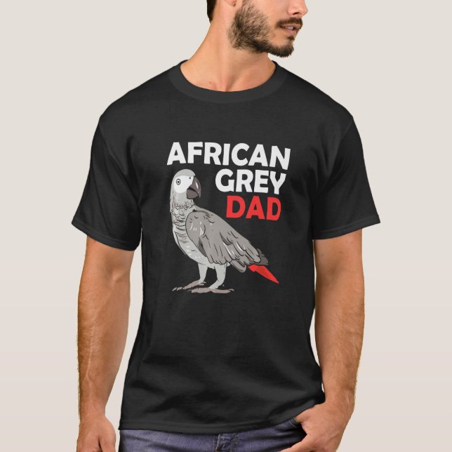 African Gray Parrot Vater Congo Bird Pater Premium T-Shirt (Vorderseite)