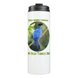 African Great Blue Turaco Bird Thermal Tumbler Thermosbecher