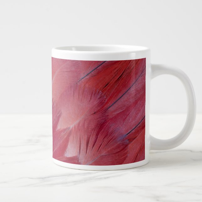 African Grey Parrot Feather Design Jumbo-Tasse (Rechts)
