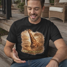 African Heights Giraffe | African Wildlife Pride Tri-Blend Shirt