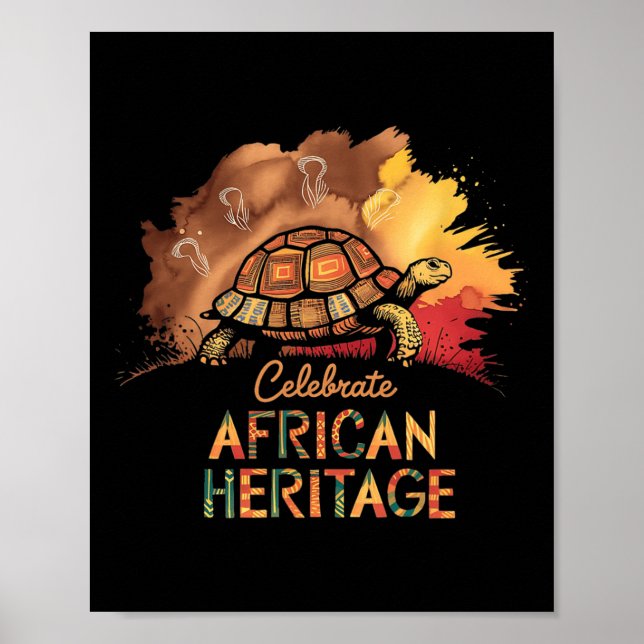 African Heritage Kwanzaa Black History Monte Poster (Vorne)