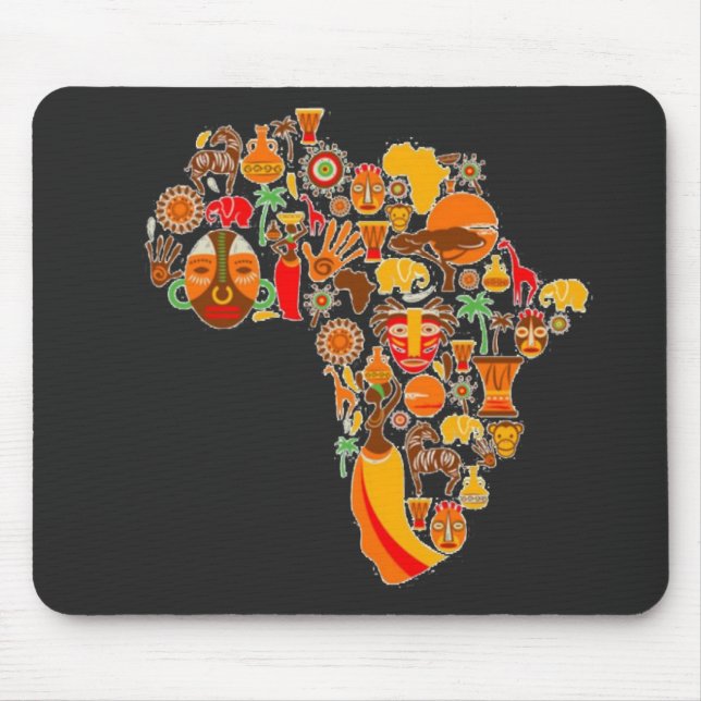 AFrican-Karte Mousepad (Vorne)