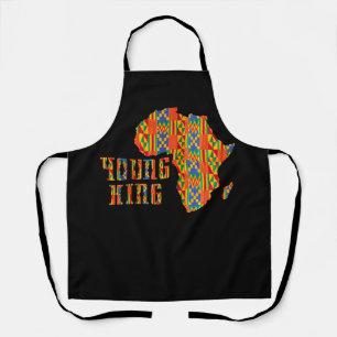 African Kente Art African American Map Schwarz Schürze