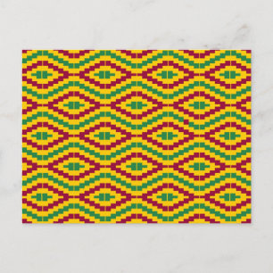 African Kente, Happy Kwanzaa Postkarte
