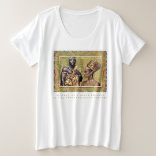 African King and Queen Große Größe T-Shirt