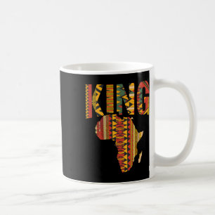 African King Map Kente Design Black Pride Melanin Kaffeetasse