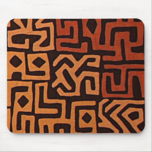 African Kuba Cloth Mousepad