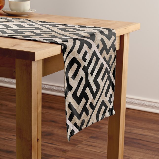 African Kuba Cloud Kurzer Tischläufer (Beispiel)