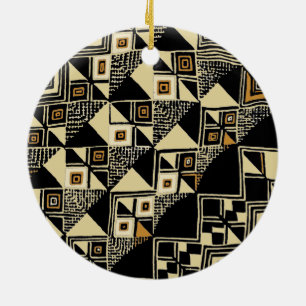 African Kuba Inspiriert Designs Keramikornament