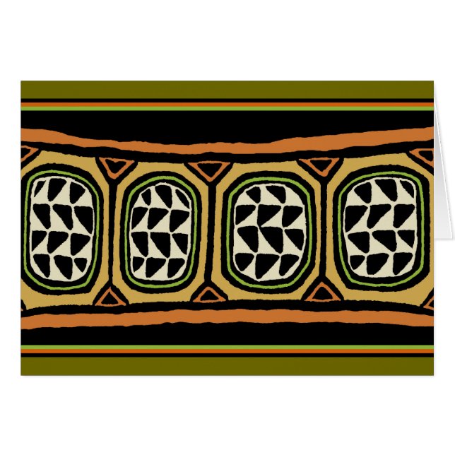 African Kuba Textile Design (Vorderseite (Horizontal))