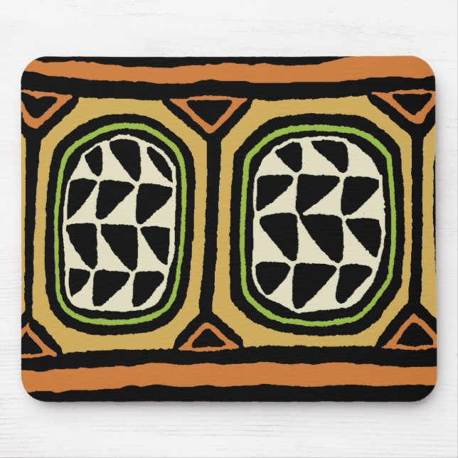 African Kuba Textile Design Mousepad (Vorne)