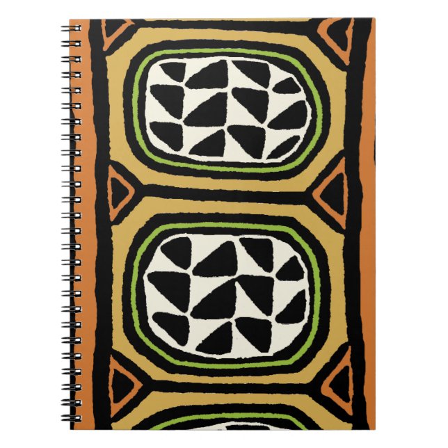 African Kuba Textile Design Notizblock (Vorderseite)