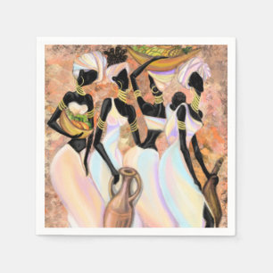 African Ladys Napkins Serviette