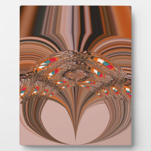 African Light Blond Kaleidoscope Art Print Design Fotoplatte
