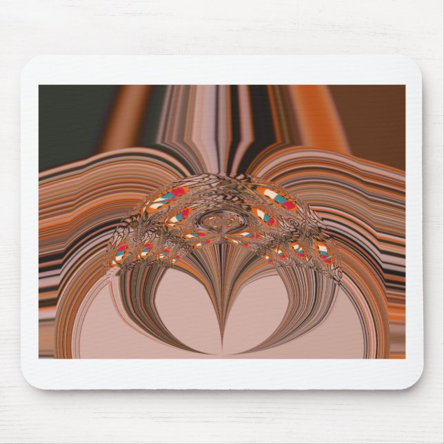 African Light Blond Kaleidoscope Art Print Design Mousepad (Vorne)