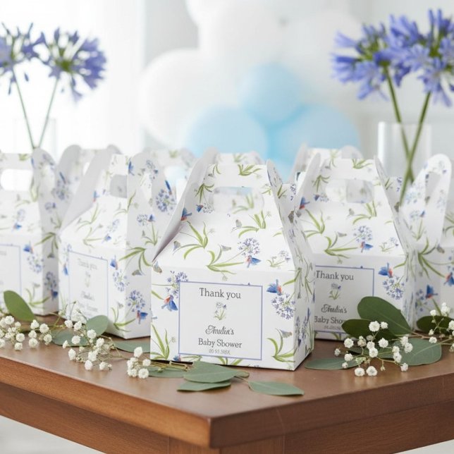 African Lily with Bluebird Mother and Baby Geschenkschachtel (Von Creator hochgeladen)