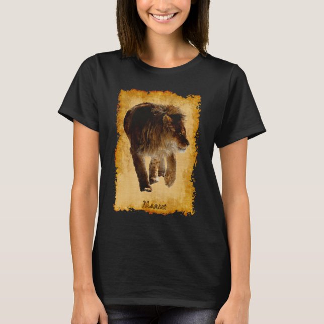African Lion Beautiful Big Cat Wildlife Shirt (Vorderseite)