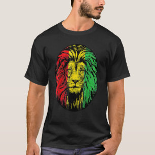 African Lion Black History Monte Cool BLM Melanin T-Shirt