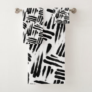 African Lion Claw Scratch Pattern Badhandtuch Set