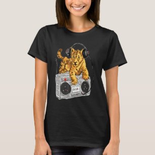 African Lion Cub Boombox Blaster Hip Hop von Zamir T-Shirt