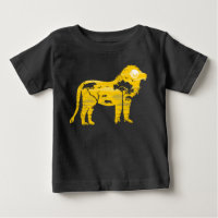 African Lion Savanah Full Moon Silhouette