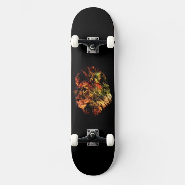 African Lion Skateboard (Vorderseite)