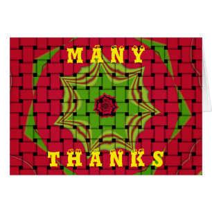 African Lovely Woven Red and Lemon Green Design