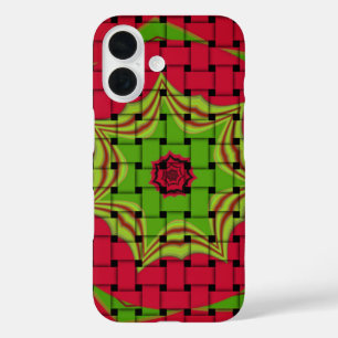African Lovely Woven Red Design iPhone 16 Hülle