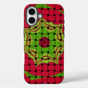 African Lovely Woven Red Design iPhone 16 Plus Hülle